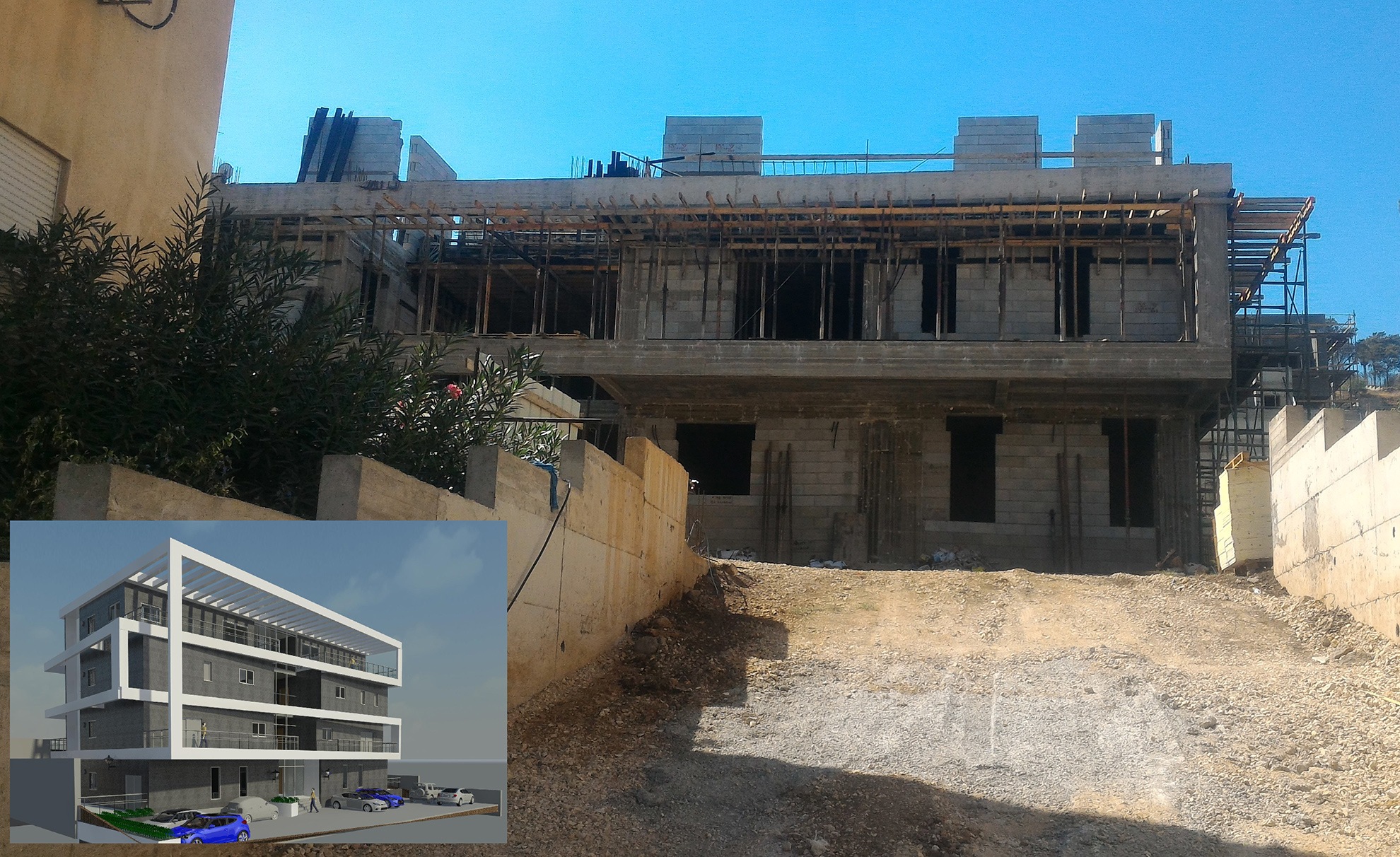 בנייה רוויה – פרויקט דירות בטבריה - בשלבי ביצוע