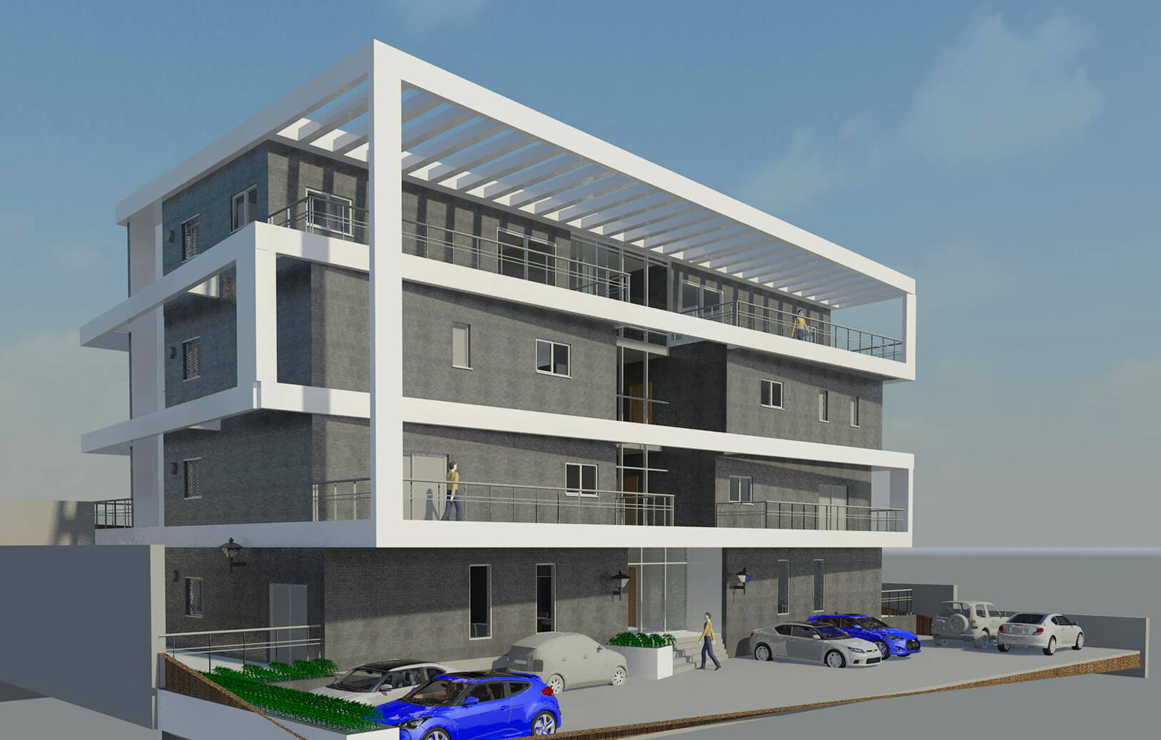 בנייה רוויה – פרויקט דירות בטבריה  - דניאל ב. אדריכלות